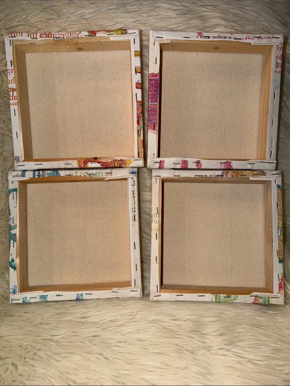 Colorful Chair Canvas Wall Art Set - Multicolor Home Decor set of 4 - Picture 11 of 11